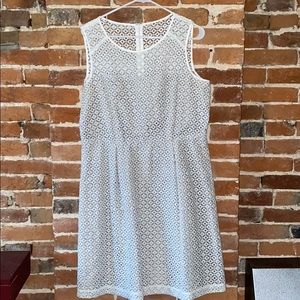 Textured white Calvin Klein dress sz 14